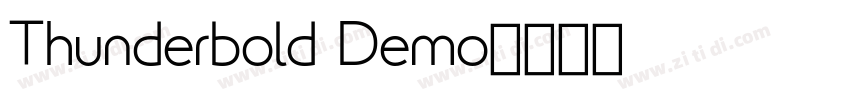 Thunderbold Demo字体转换